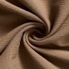 Women's Elegant Skirt, Plus Size Solid Button Decor Elastic High Rise Ruffle Hem Swing Maxi Skirt