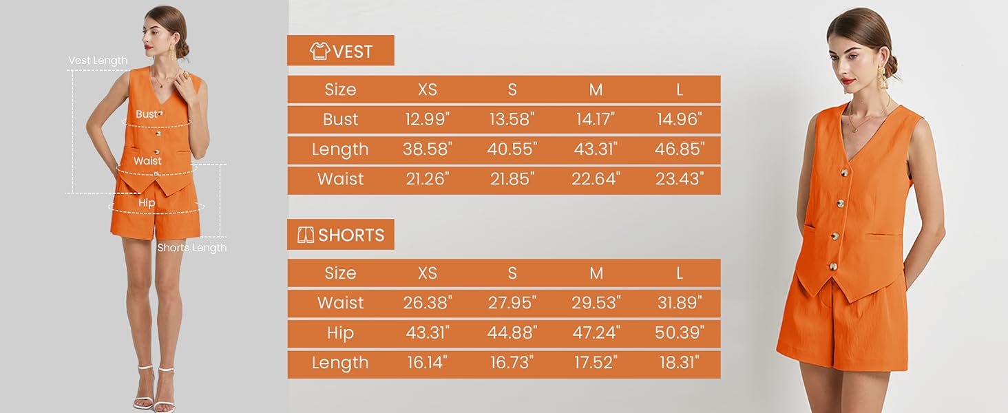 Orange vest suit