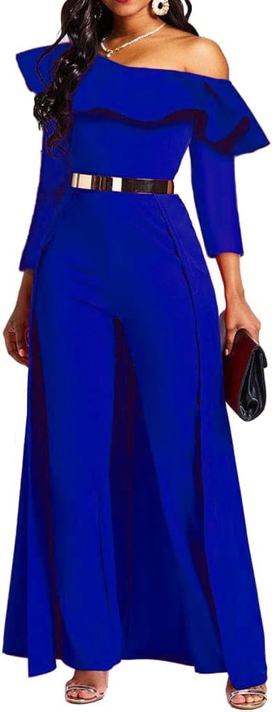 Patchwork Overlay Embellished Plain Women's Jumpsuit High-Waist Woman Romper