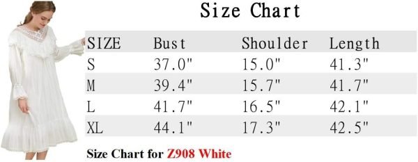 Cotton Nightgown for Women Vintage Palace Sleepwear