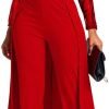 Patchwork Overlay Embellished Plain Women's Jumpsuit High-Waist Woman Romper