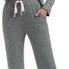 Womens Pajama Sets Soft Comfy Button Down Knitted Long Sleeve Sleepwear Pjs Lounge Sets Nightwear
