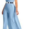Patchwork Overlay Embellished Plain Women's Jumpsuit High-Waist Woman Romper