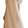 61vGVkk8-RL._AC_SL1500 Women's Lace Nightgown Long Sleeve Sleepwear Nightdress