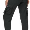 Women's Cargo Hiking Pants Quick Dry Lightweight Elastic Waist Button Pockets Joggers Athletic Sweatpants Travel Casual