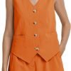 Womens Two Piece Outfits 2024 Summer Casual Sleeveless Blazer Vest Shorts Set with Pockets