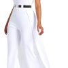 Patchwork Overlay Embellished Plain Women's Jumpsuit High-Waist Woman Romper