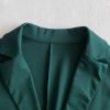 Womens Two Piece Blazer Outfits Long Sleeve Slim Fit Jacket with Long Pants Suit Set for Work