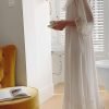 81gUYJswZwS._AC_SL1500 Women's Lace Nightgown Long Sleeve Sleepwear Nightdress