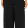 Wide Leg Stretchy Pants for Women Business Casual Pants Dress Pants with Pockets Self Tie Belted