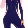 Women's One Piece Long Sleeve Rash Guard Knee High Bathing Suits Swimsuit Sport Surfing Wear Athletic Swimwear