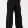 Libin Women's Wide Leg Pants High Waisted Work Dress Pants Loose Fit Back Elastic Waist Business Casual Trousers Office