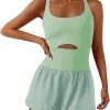 Womens Onesie Workout Rompers One Piece Exercise Jumpsuits Athletic Outfits Gym Yoga Clothes