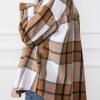 Trendy Queen Womens Flannel Shacket Jacket Casual Plaid Button Down Long Sleeve Shirt Fall Clothes Outfits
