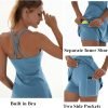 Tennis Dress for Women Workout Dress with Built-in Bra & Shorts Pockets Athletic Dress for Exercise Golf Dresses