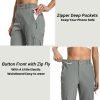 Womens Cargo Hiking Pants - Travel Lightweight Water Resistant 4 Pockets Casual Quick Dry Athletic Climbing Pants