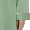 Womens Bamboo Viscose Sleep Shirt Long Sleeve Button Down Nightgowns Boyfriend Nightshirt S-XXL
