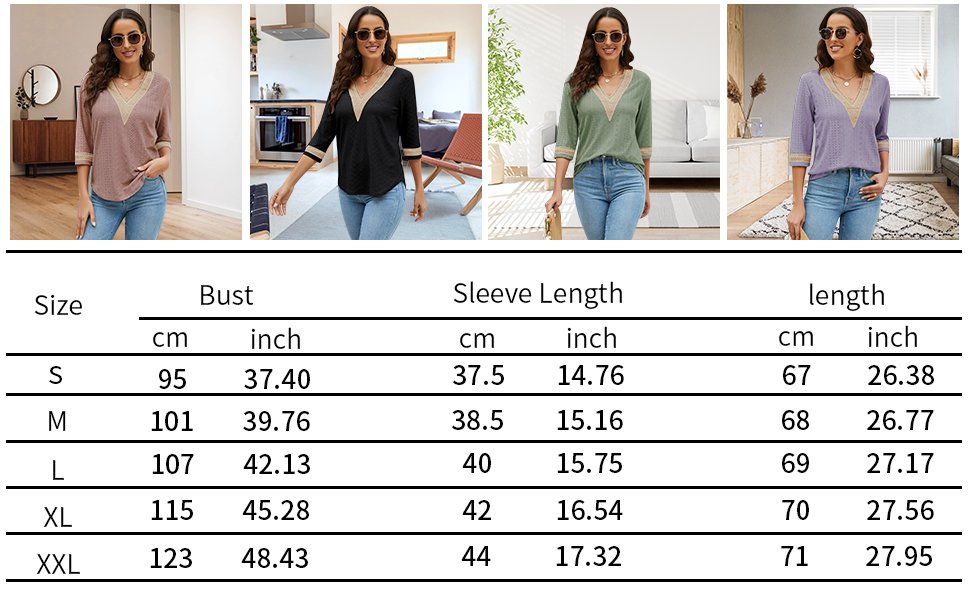 Women's Tops & Shirts Women's Tops & Shirts 3 4 Sleeves Women's Casual Tops 3 4 Sleeves